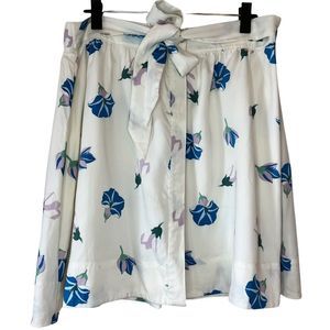 Loft Floral Button Down Skirt